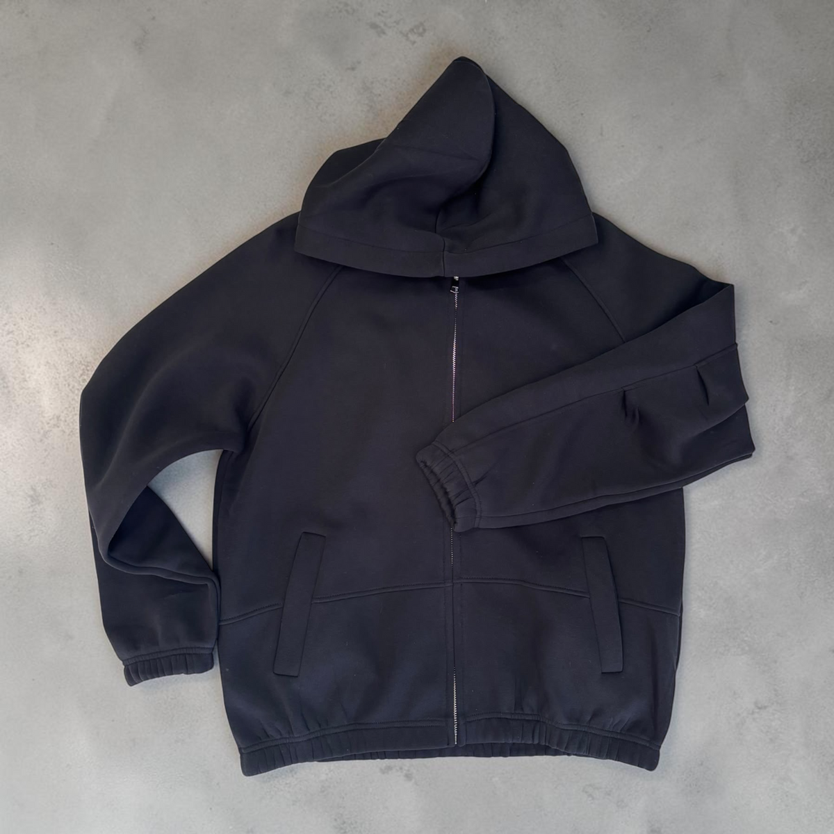 FELPA BLACK ZIP