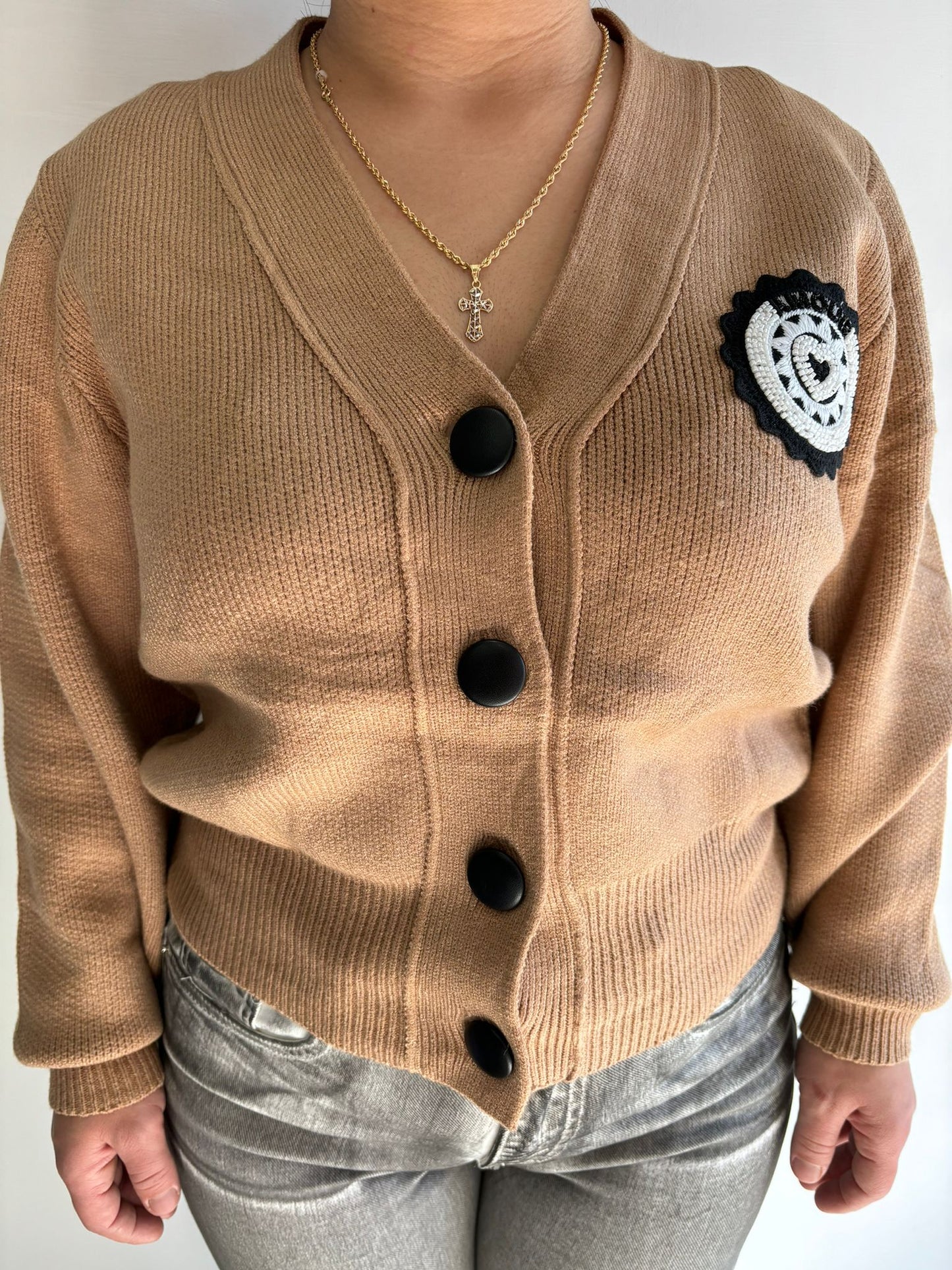 Cardigan jasmine fango