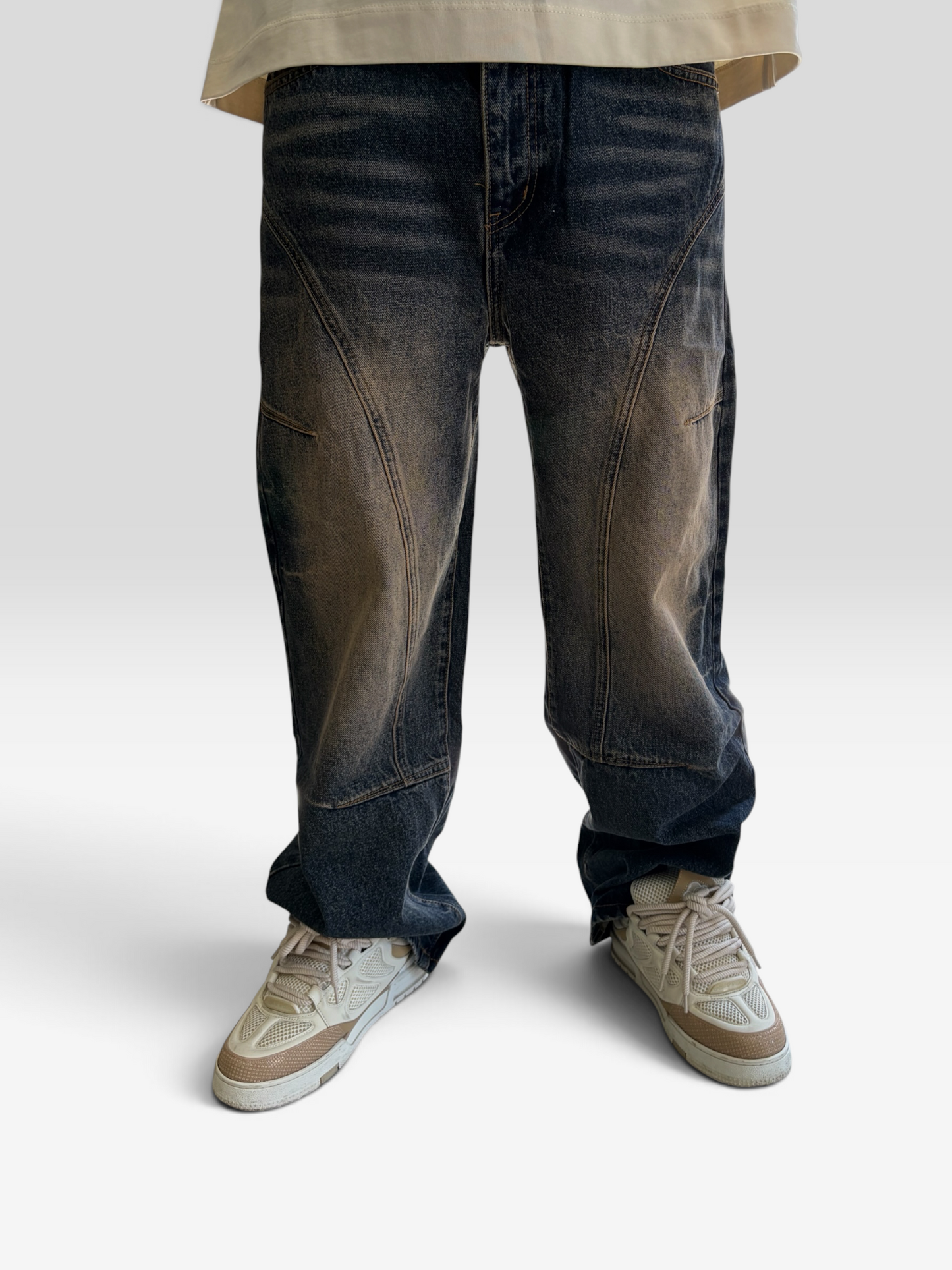 Jeans washed brown