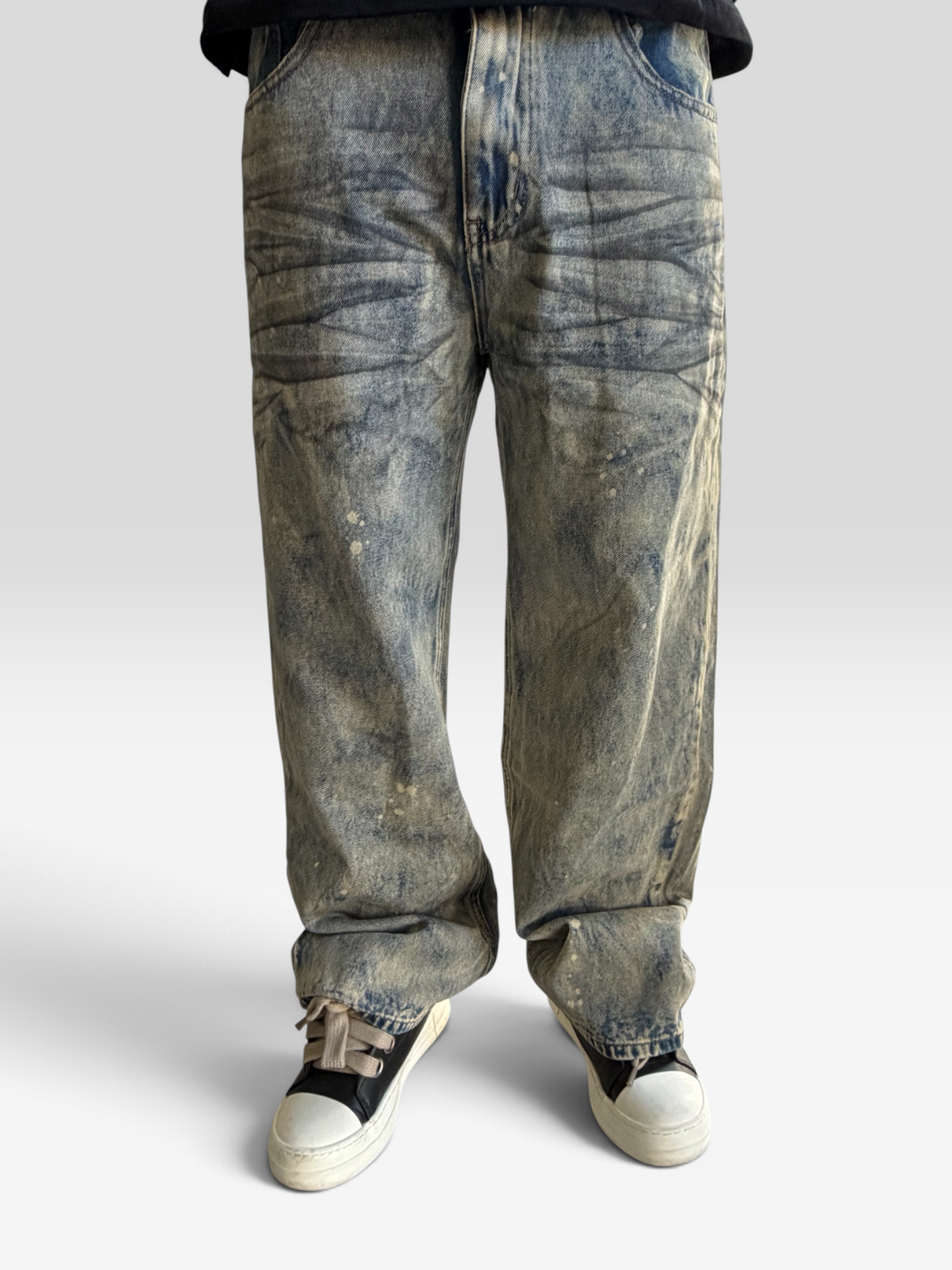 Jeans dirty blu
