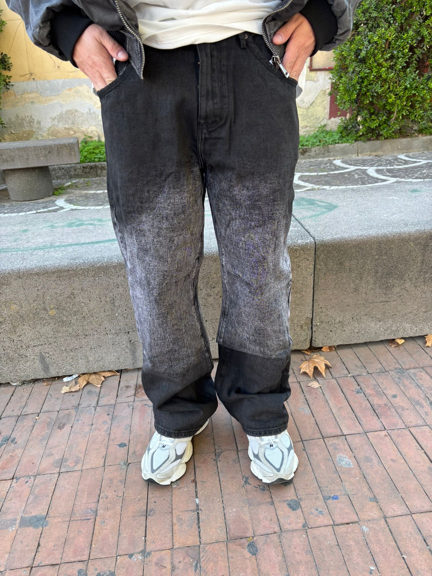 JEANS BAGGY DEGRADE' PLUS GREY