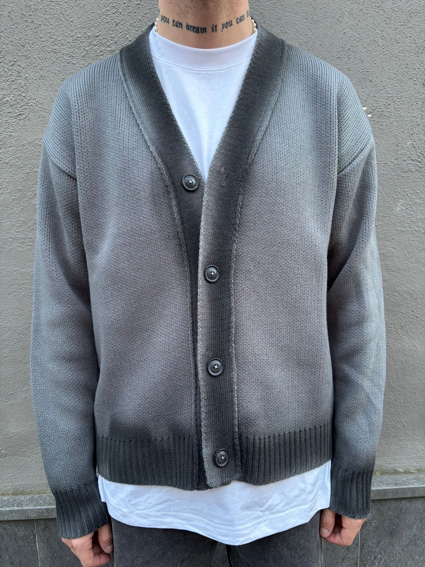 CARDIGAN DEGRADE' GREY