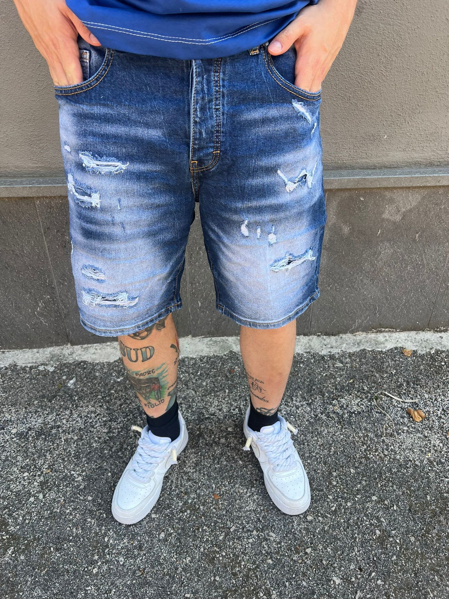 bermuda jeans blu dsq
