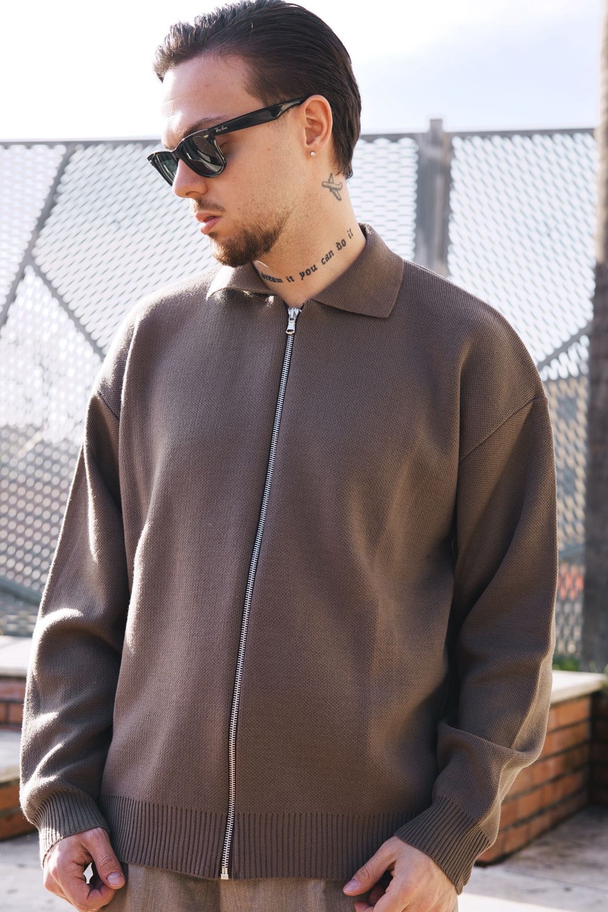 PULLOVER TORTORA ZIP