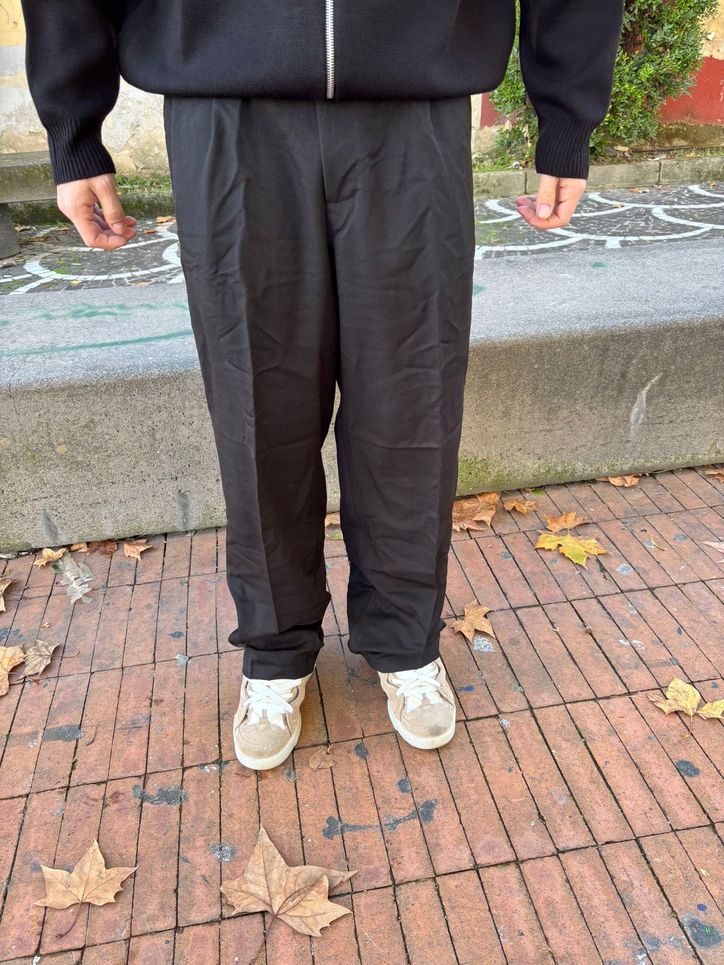 PANTALONE FONDO AMPIO BLACK