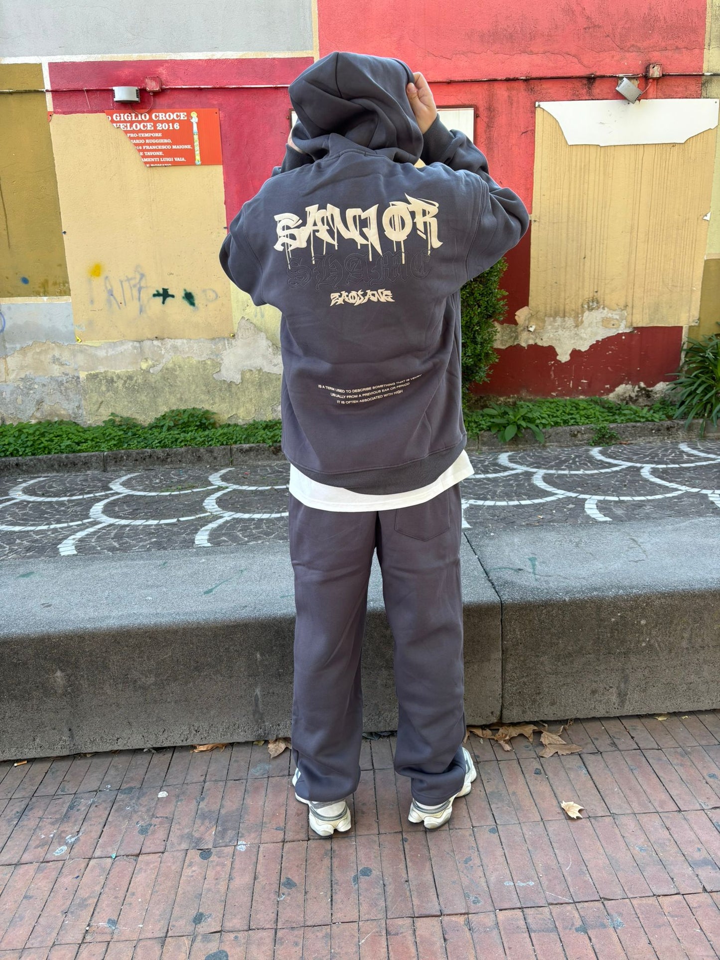 tracksuit graffiti grey