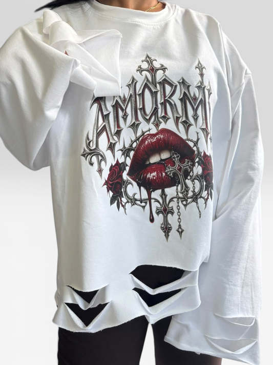 LONG SLEEVE AMORMI WHITE