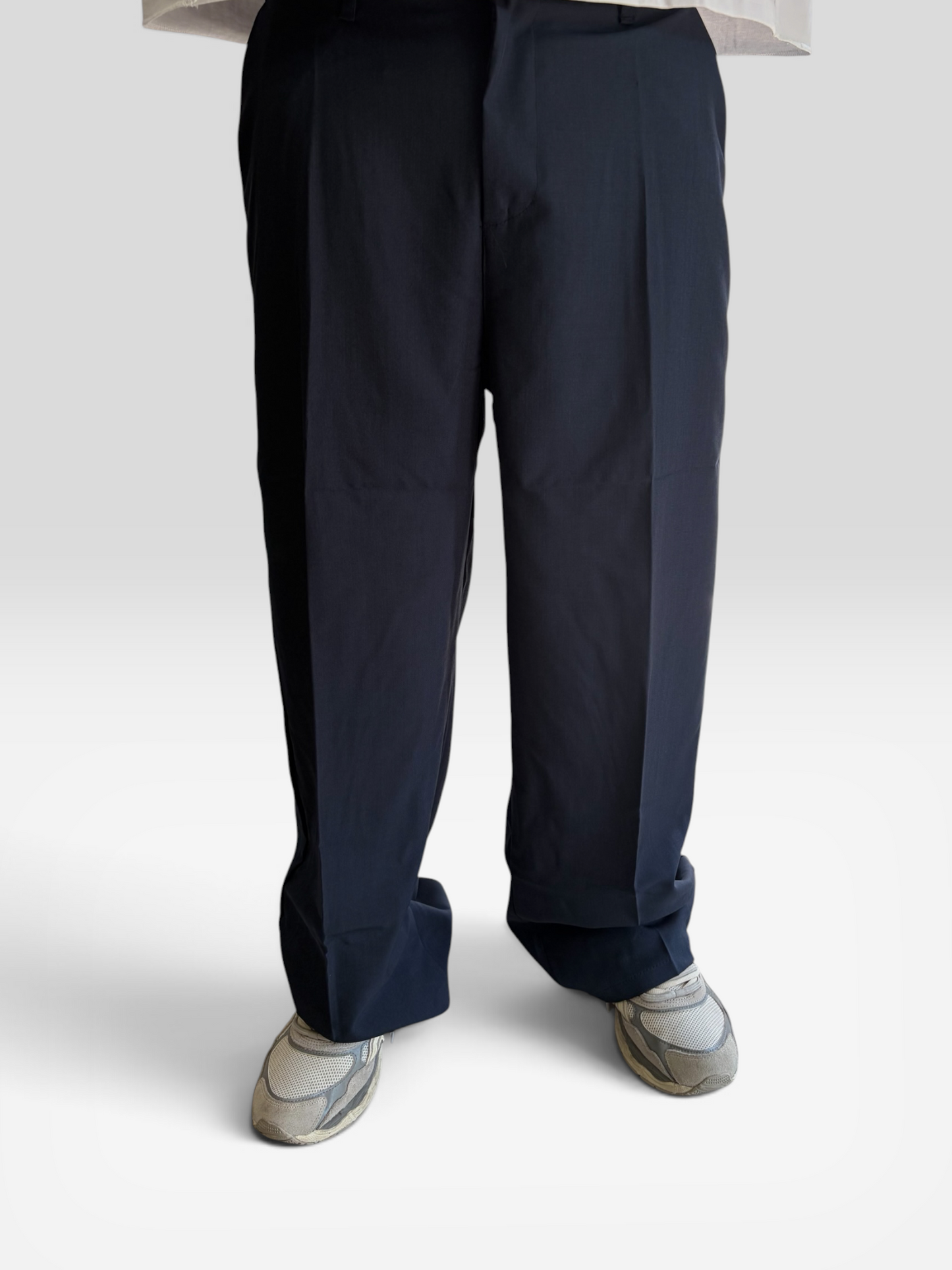 Pantalone fondo ampio blu premium