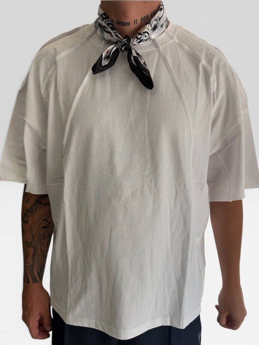T-shirt taglio vivo white