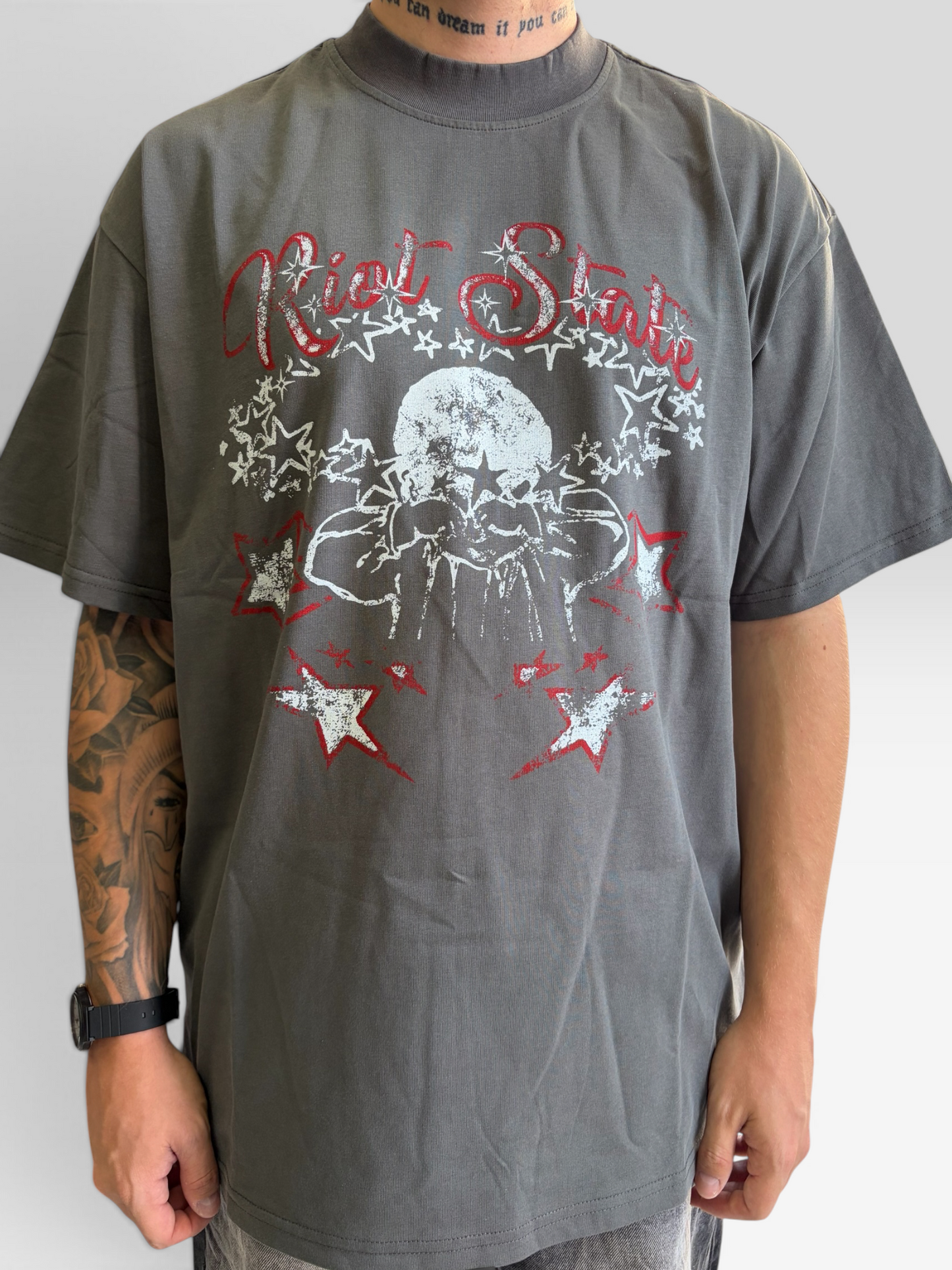 T-shirt riot state grey