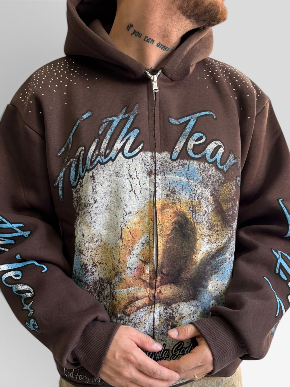 Hoodie brown faith