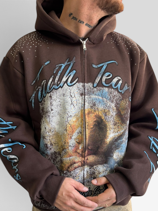 Hoodie brown faith