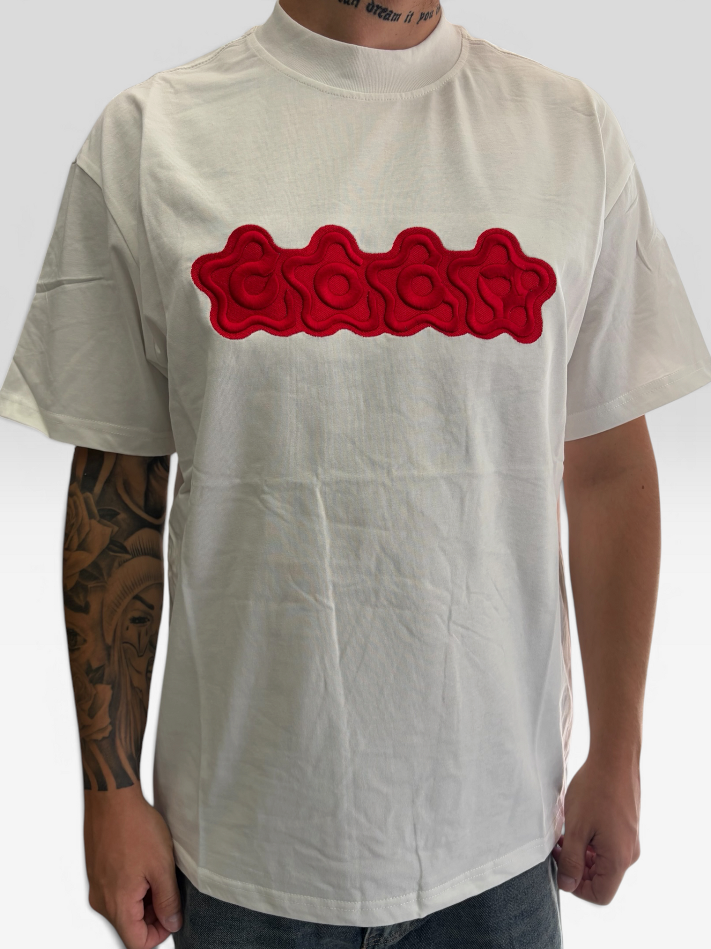 T-shirt patch rose