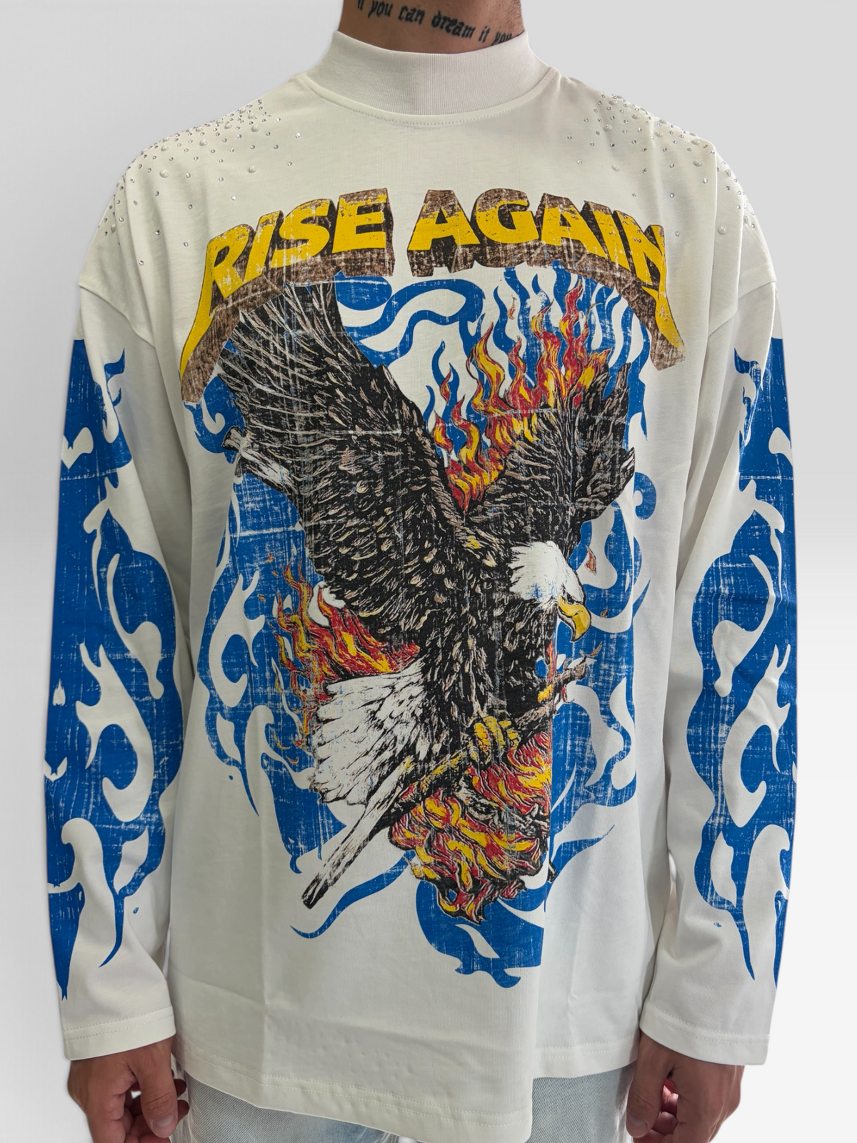LONG SLEEVE RISE AGAIN WHITE
