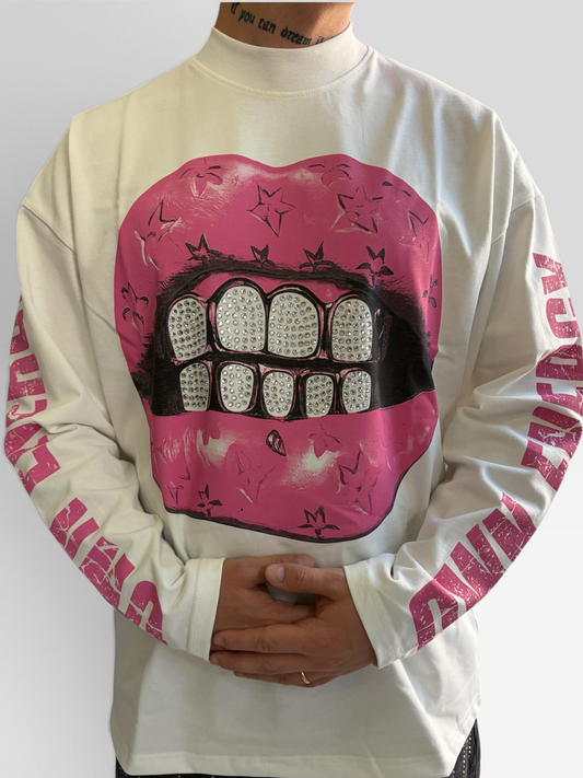 T-shirt Long sleeve lips