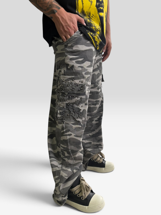 JEANS CAMO GREY