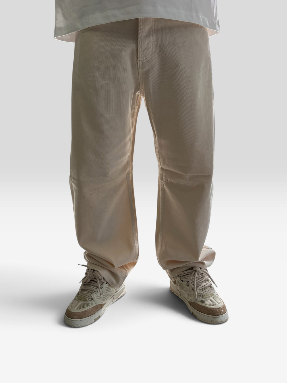 JEANS BALLON CREAM