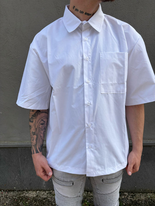 Camicia over size white