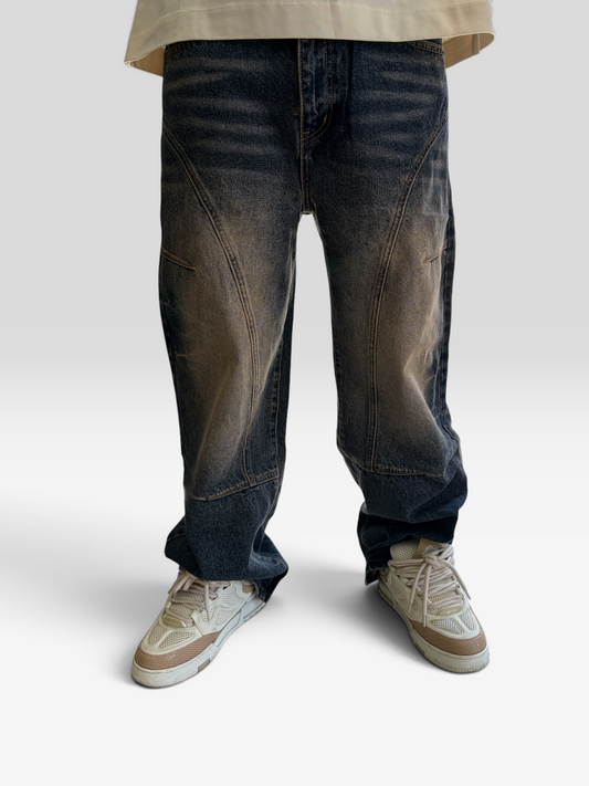 Jeans washed brown