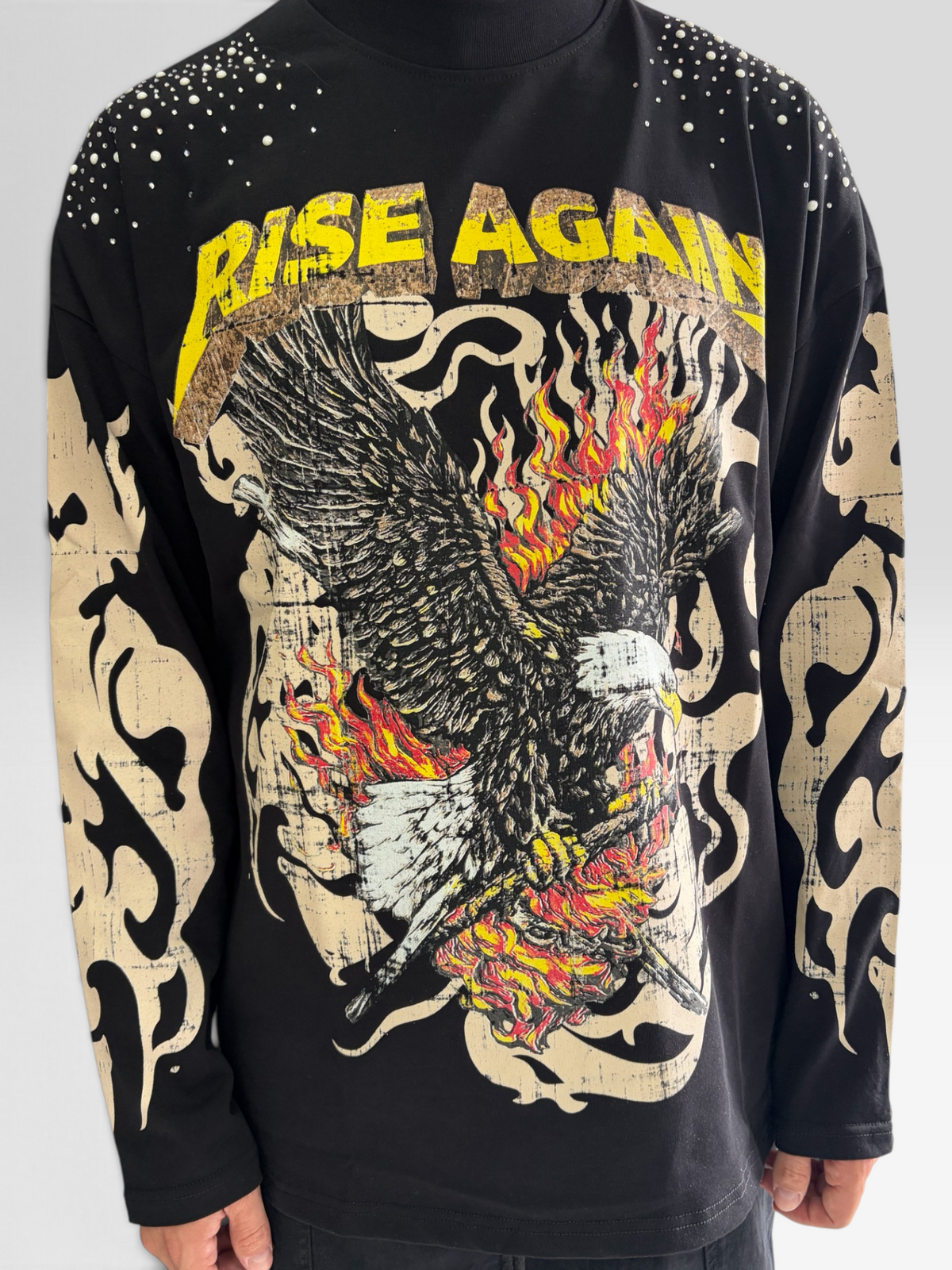 LONG SLEEVE RISE AGAIN BLACK