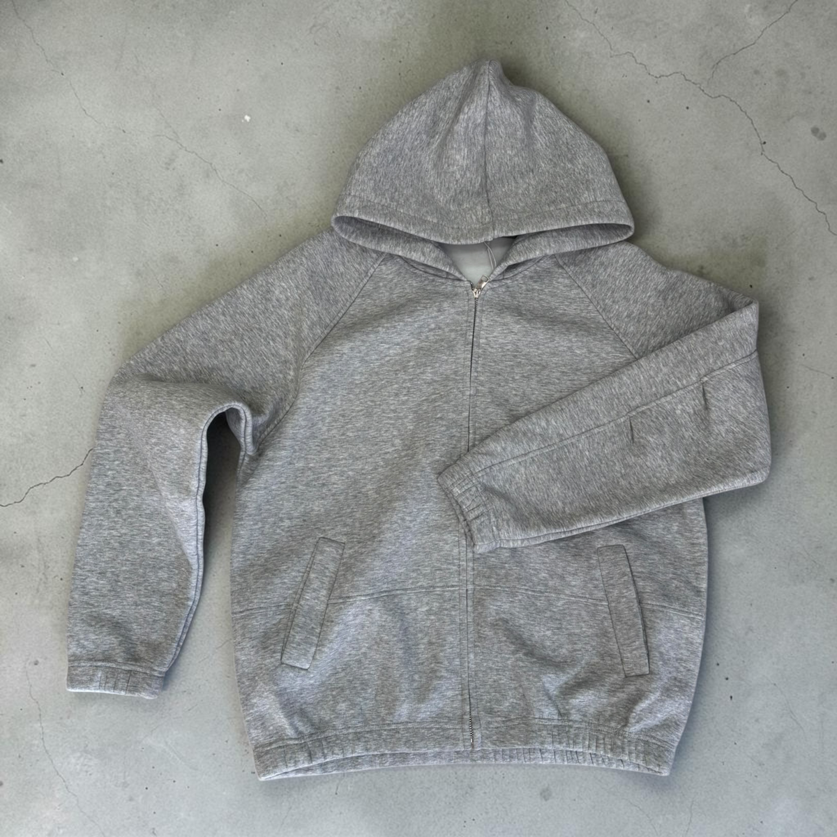 FELPA GREY ZIP