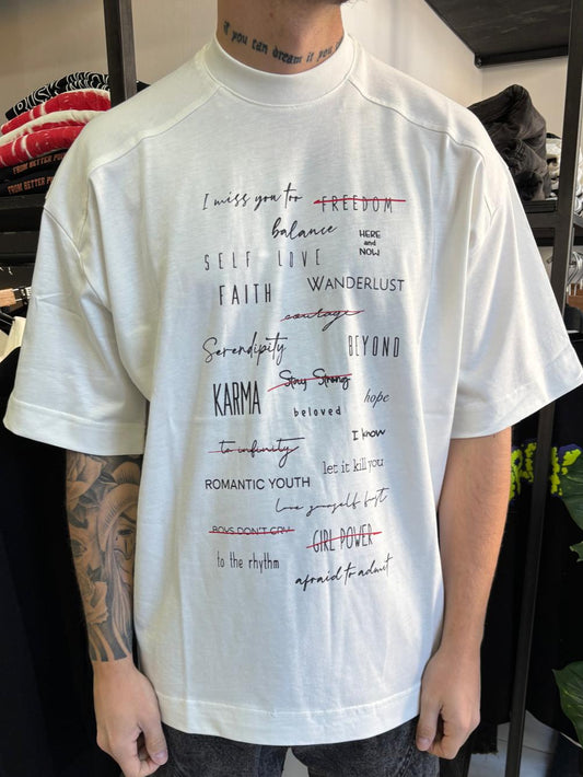 t-shirt Jhoseph weed white