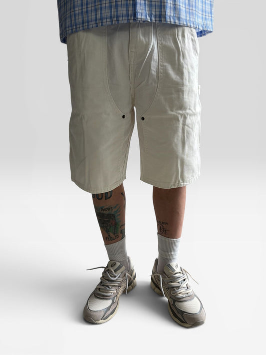 BERMUDA JEANS WASHED WHITE