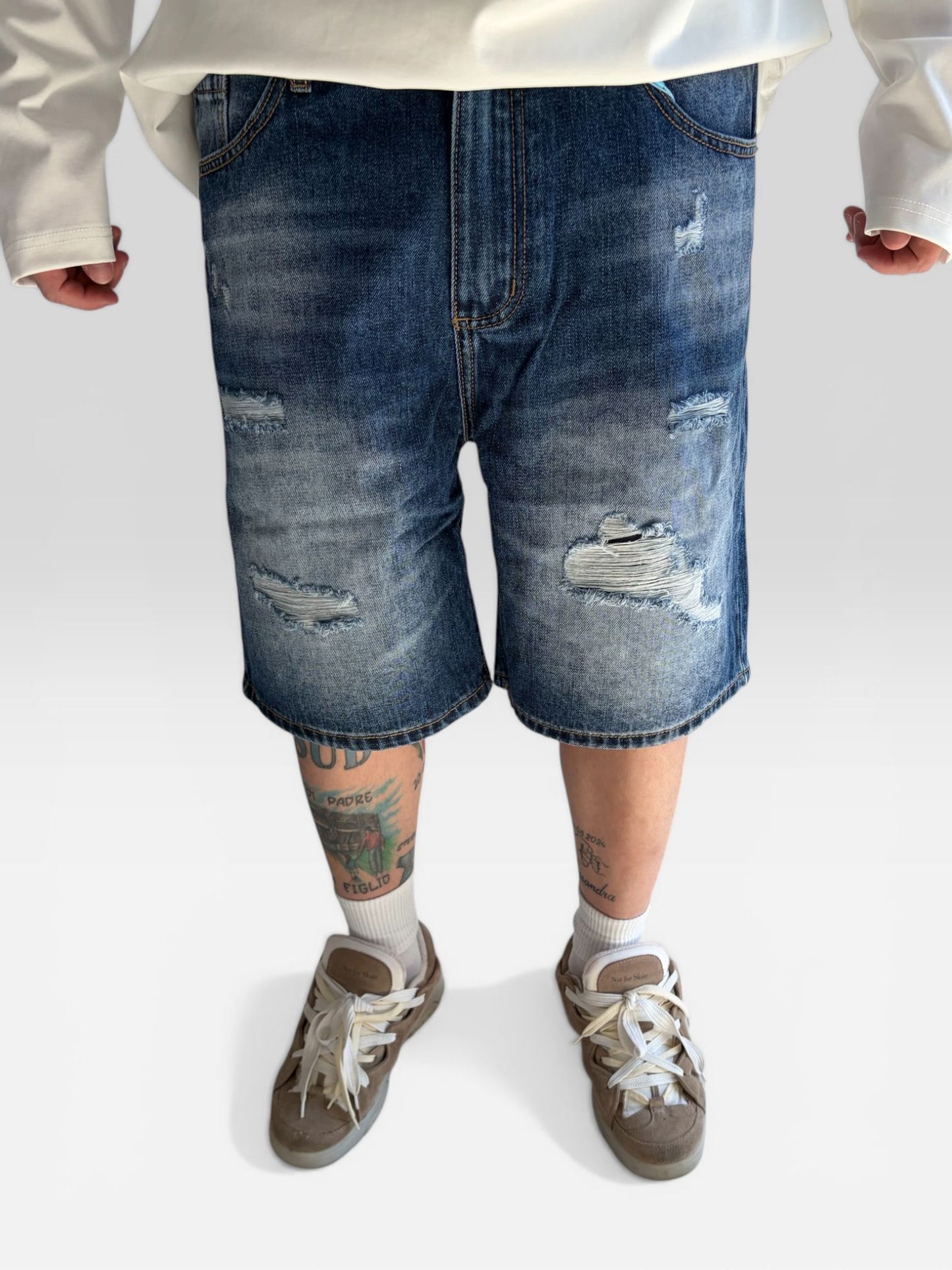 BERMUDA JEANS MOD DSQ BLU