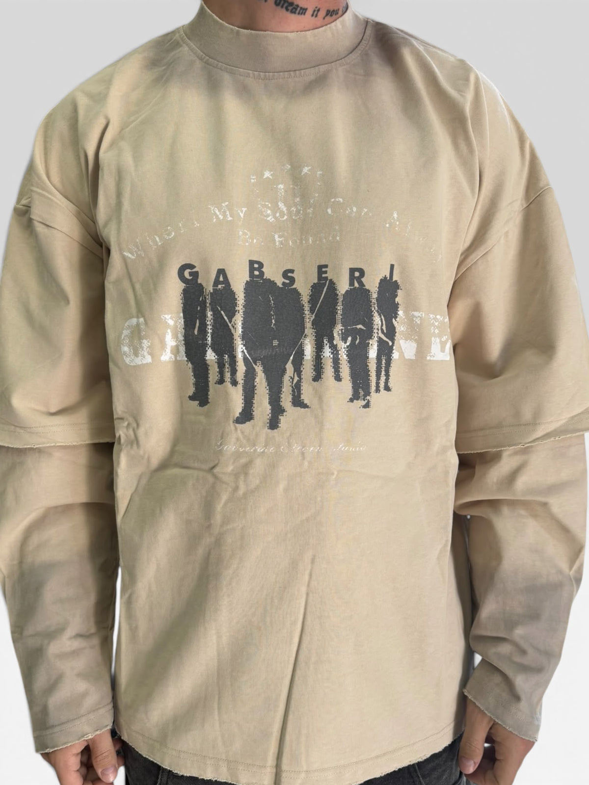 LONG SLEEVE PEOPLE BEIGE