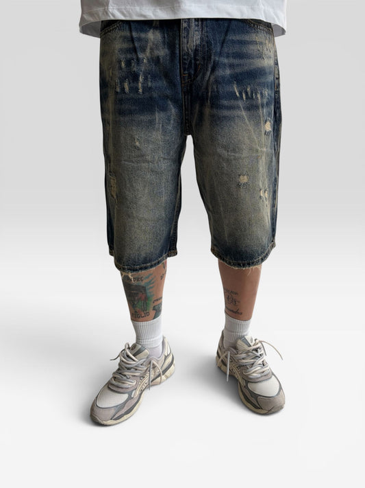 bermuda jeans blu sand