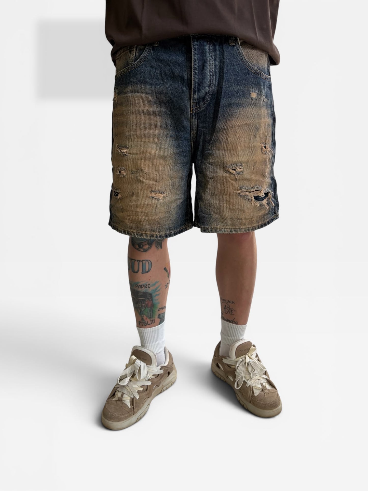 BERMUDA JEANS WASHED THE