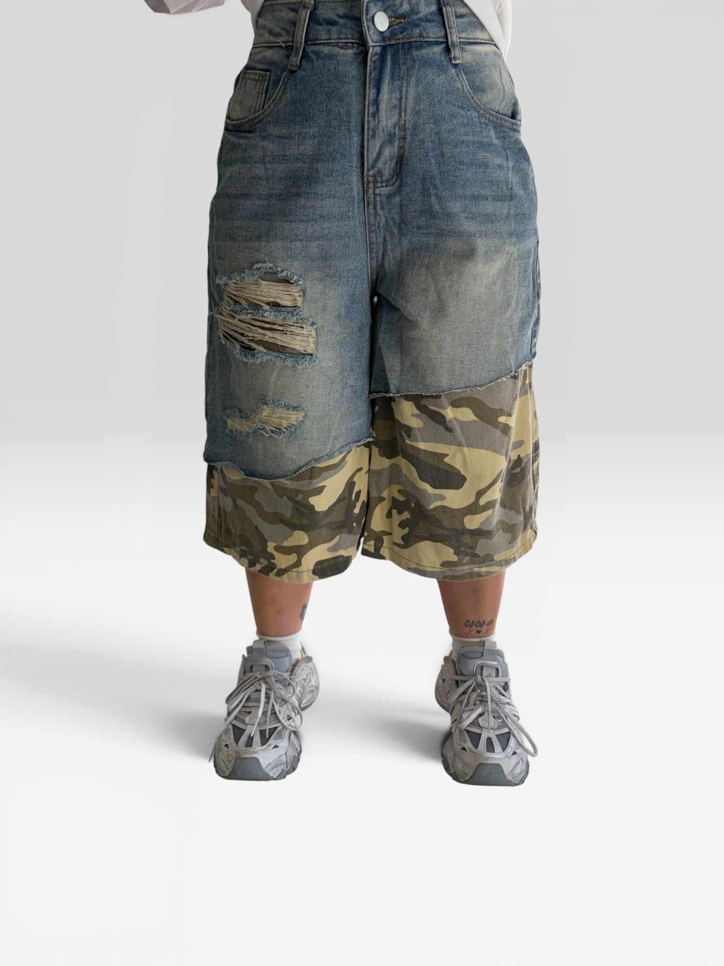 BERMUDA JEANS MILITARY