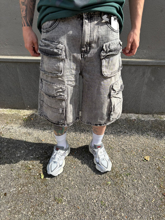 Bermuda cargo pocket full grey