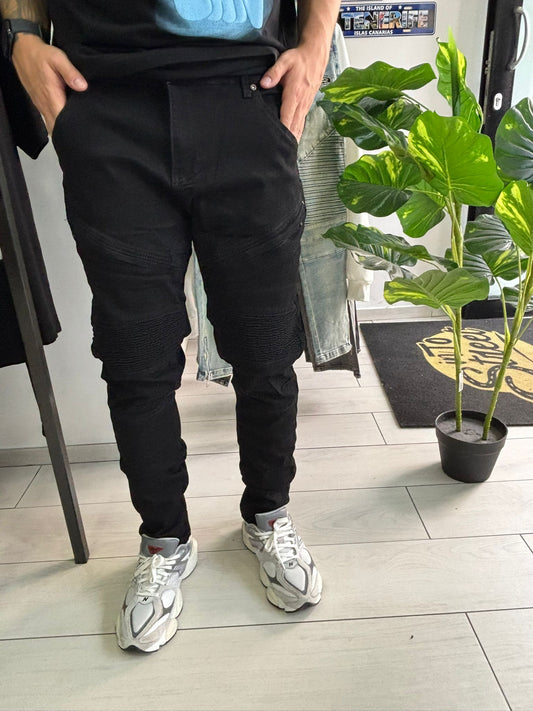 biker black zip