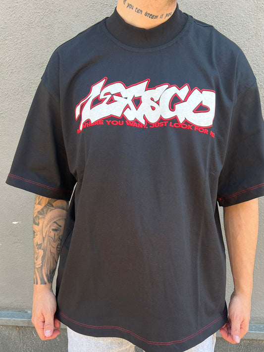 T-shirt black hustle