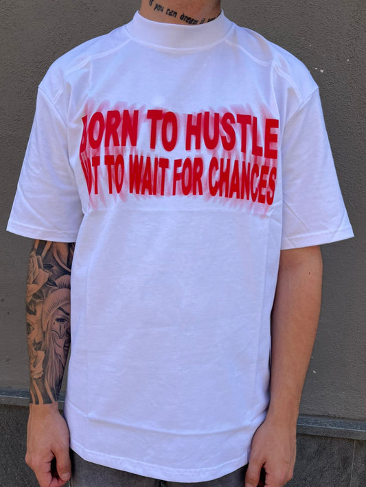 T-shirt white born to
