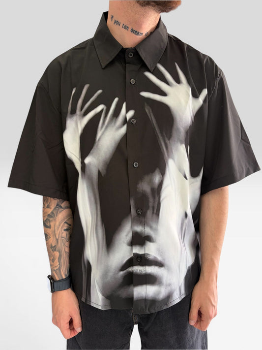 CAMICIA ABSTRACT BLACK