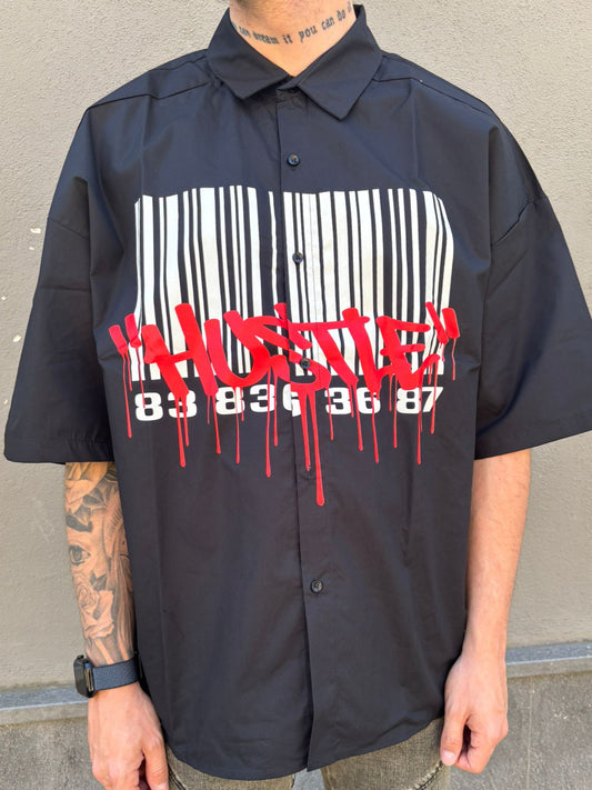 Camicia barcode black