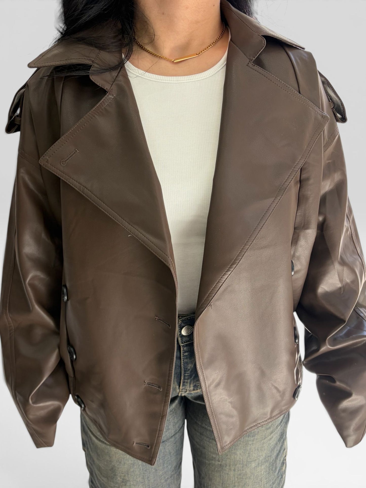 jacket simil pelle mod zar*