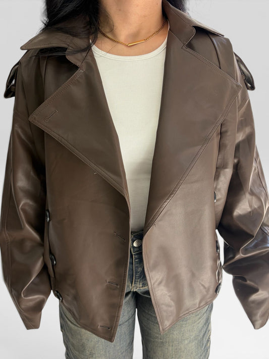jacket simil pelle mod zar*