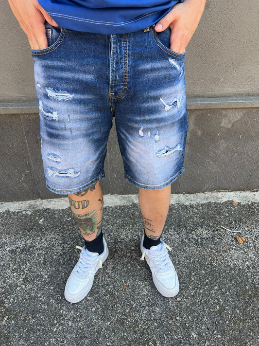 bermuda jeans blu dsq