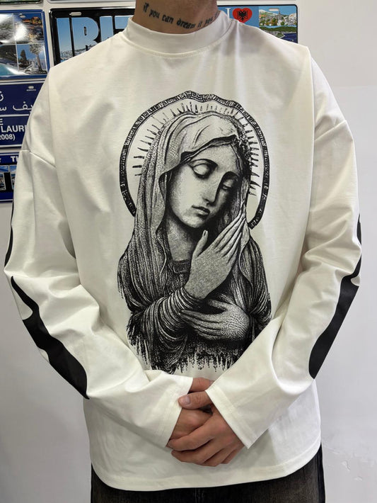 LONG SLEEVE SANTA MEXICO WHITE