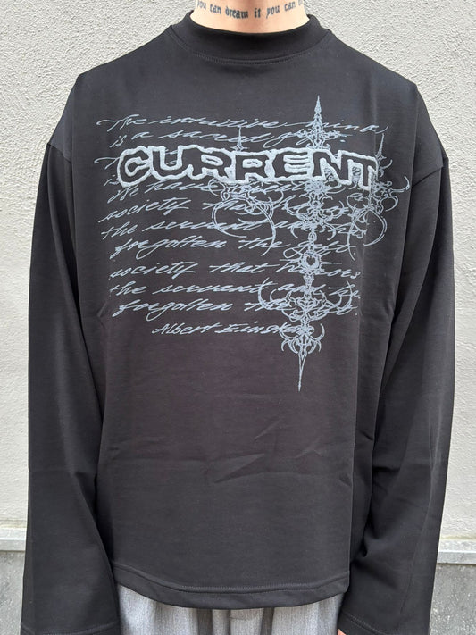 LONG SLEEVE CURRENT BLACK