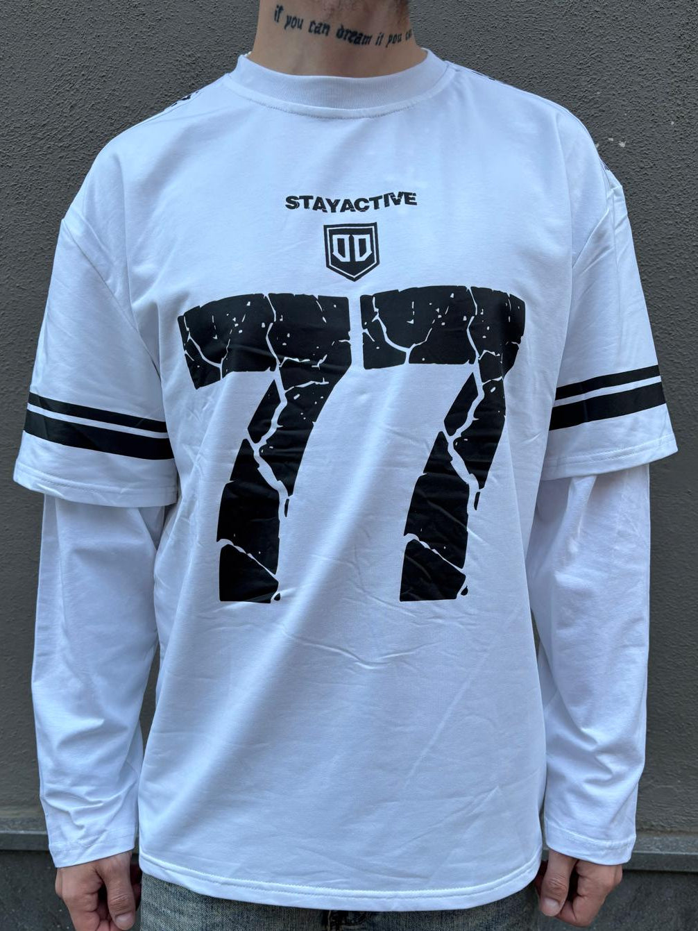 T-SHIRT DOUPLE WHITE 77