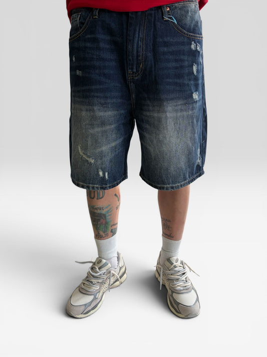 BERMUDA JEANS BLU WASHED MOD DS