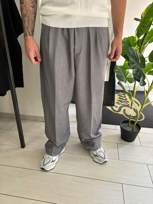 Pantalone fondo ampio grey
