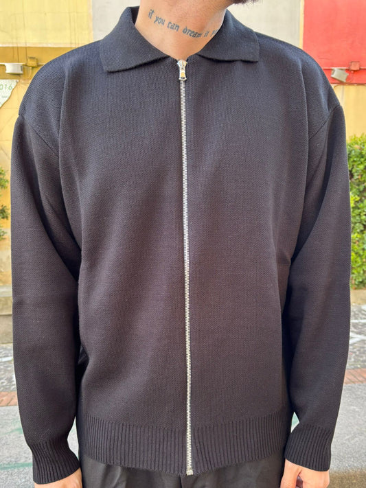 Pull zip black