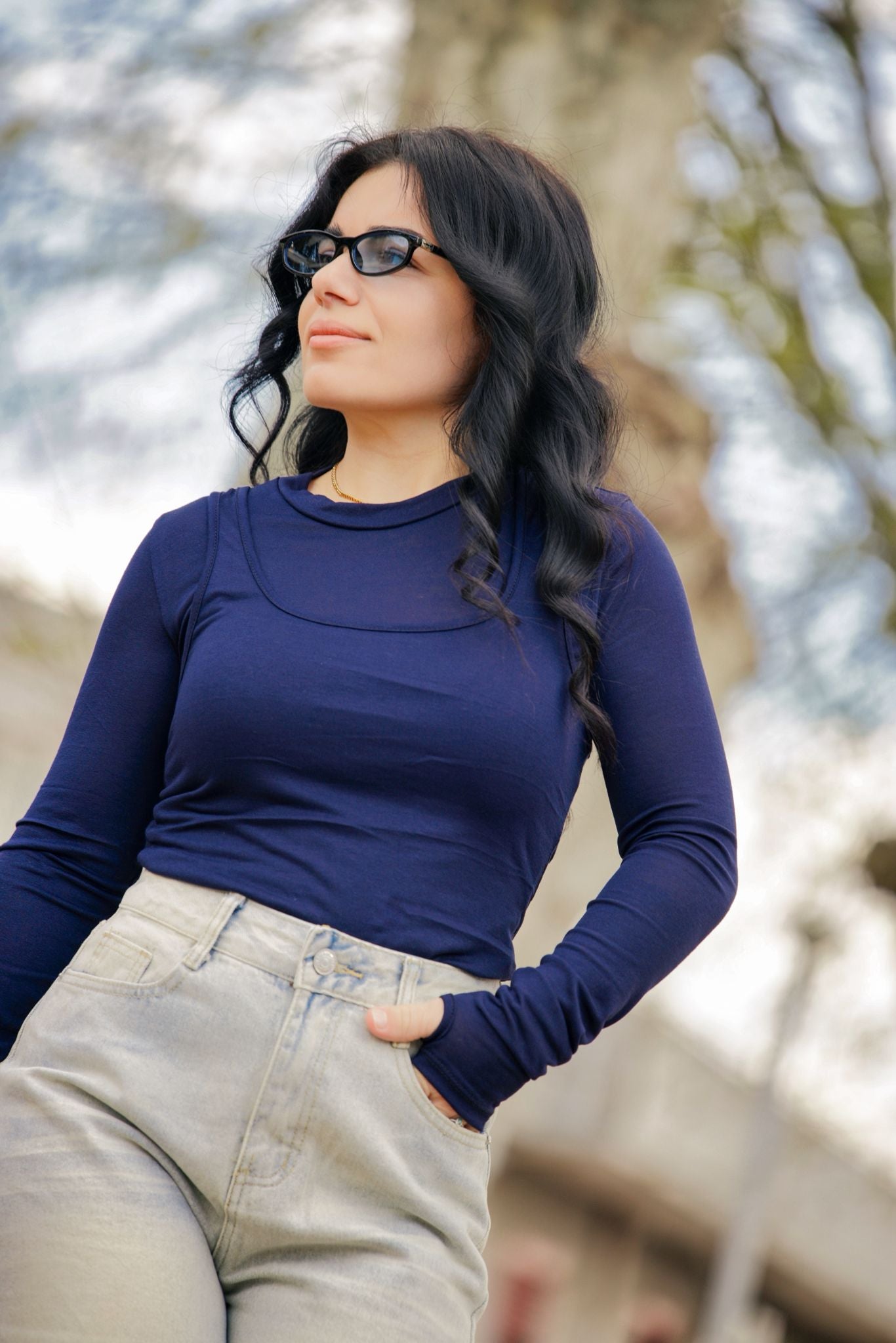 T-SHIRT 2 IN 1 BLU
