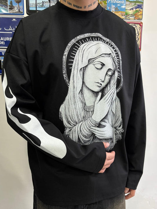 long sleeve santa mexico black