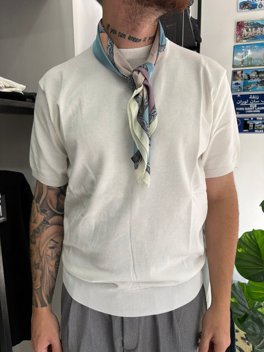 T-shirt in filo white